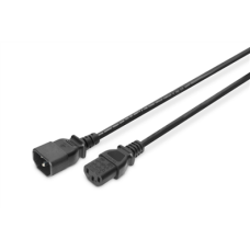Digitus , Power Cord extension cable C13 - C14, , AK-440201-018-S , Black