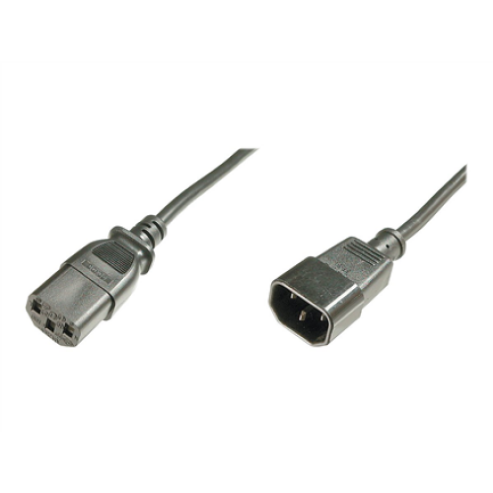 Digitus , Power Cord extension cable C13 - C14, , AK-440201-018-S , Black