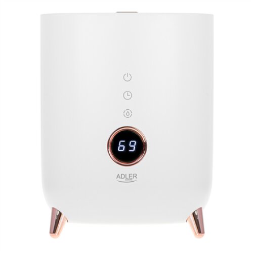 Adler , AD 7972 , Humidifier , 23 W , Water tank capacity 4 L , Suitable for rooms up to 35 m² , Ultrasonic , Humidification capacity 150-300 ml/hr , White