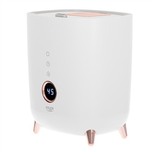 Adler , AD 7972 , Humidifier , 23 W , Water tank capacity 4 L , Suitable for rooms up to 35 m² , Ultrasonic , Humidification capacity 150-300 ml/hr , White
