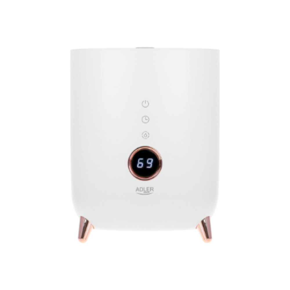Adler , AD 7972 , Humidifier , 23 W , Water tank capacity 4 L , Suitable for rooms up to 35 m² , Ultrasonic , Humidification capacity 150-300 ml/hr , White