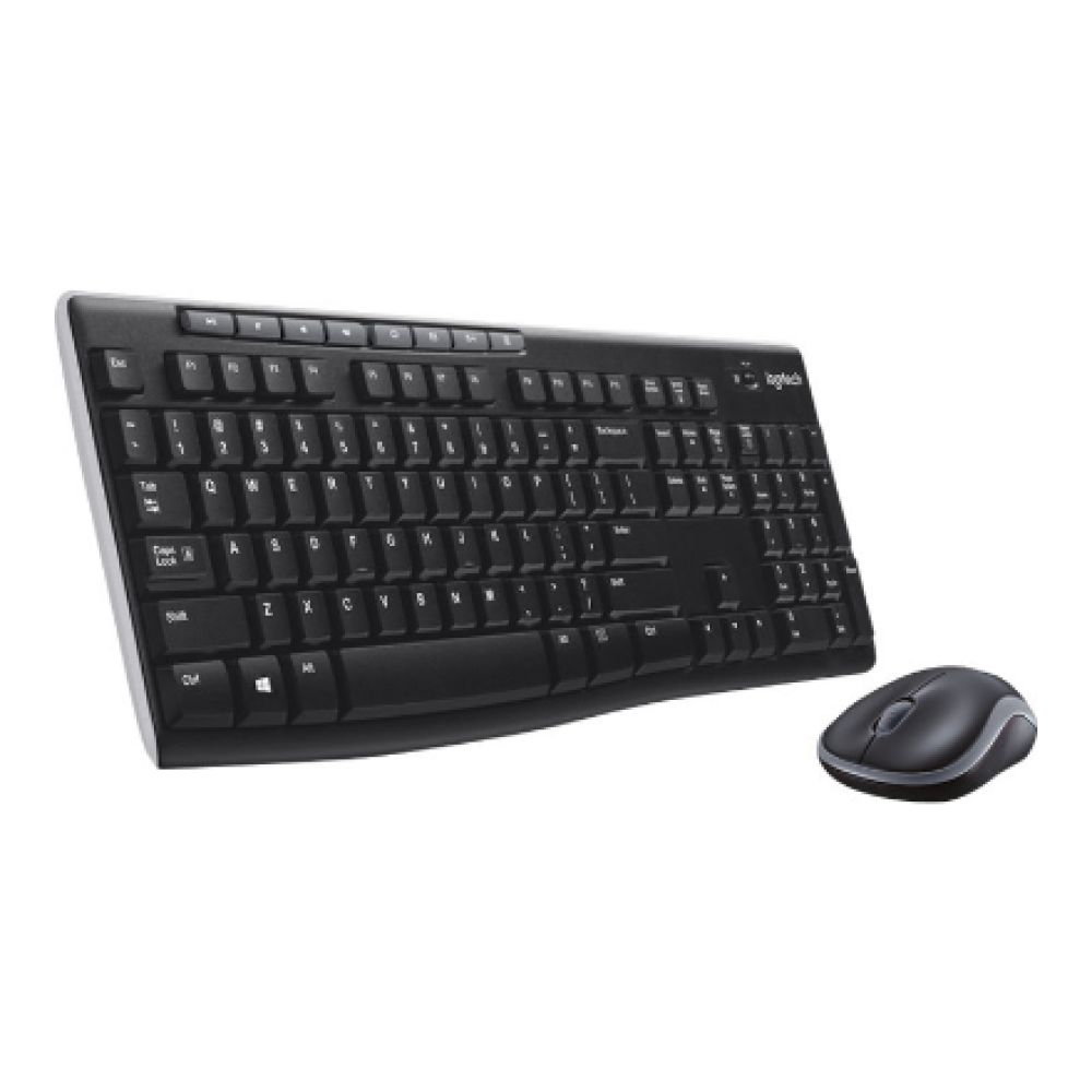 Logitech MK270 , Keyboard and Mouse Set , Wireless , US , Black