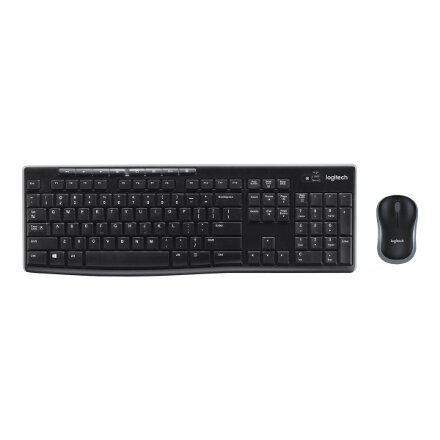 Logitech MK270 , Keyboard and Mouse Set , Wireless , US , Black
