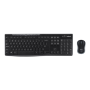 Logitech MK270 , Keyboard and Mouse Set , Wireless , US , Black