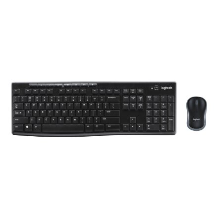 Logitech MK270 , Keyboard and Mouse Set , Wireless , US , Black