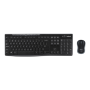 Logitech MK270 , Keyboard and Mouse Set , Wireless , US , Black