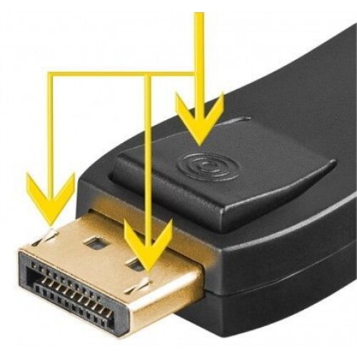 Goobay , DisplayPort/HDMI adapter 1.1, gold-plated , 51719