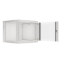 Lanberg , Rack cabinet 19 wall-mount 9U/600x600 (flat pack) with glass door , WF01-6609-10S , Grey