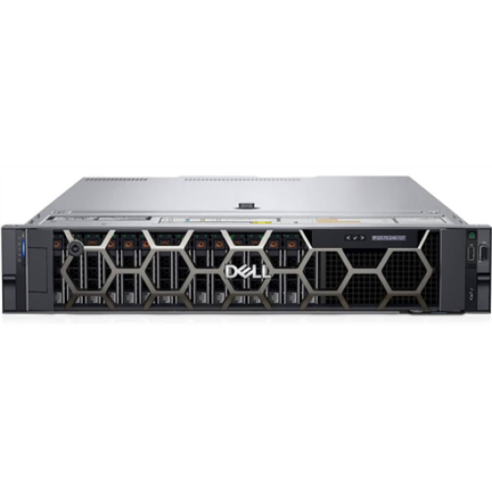 Dell PowerEdge R550 Rack (2U) Intel Xeon Silver 4310 2.1 GHz 18 MB 24T 12C No RAM No HHD Up to 8 x 3.5 PERC H755 Power supply 2x600 W iDRAC9 Enterprise ReadyRails Sliding Rails Without Cable Management Arm No OS Warranty Basic NBD 36 month(s)