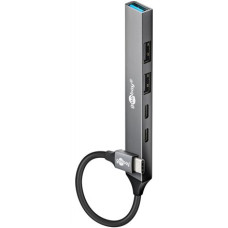 Goobay Slim 5-Port USB Hub, USB-C to USB-C/USB-A, 5 Gbit/s , 74460