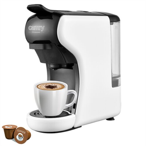 Camry , Multi-capsule Espresso machine , CR 4414 , Pump pressure 19 bar , Ground/Capsule , 1450 W , White/Black