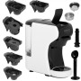 Camry , Multi-capsule Espresso machine , CR 4414 , Pump pressure 19 bar , Ground/Capsule , 1450 W , White/Black