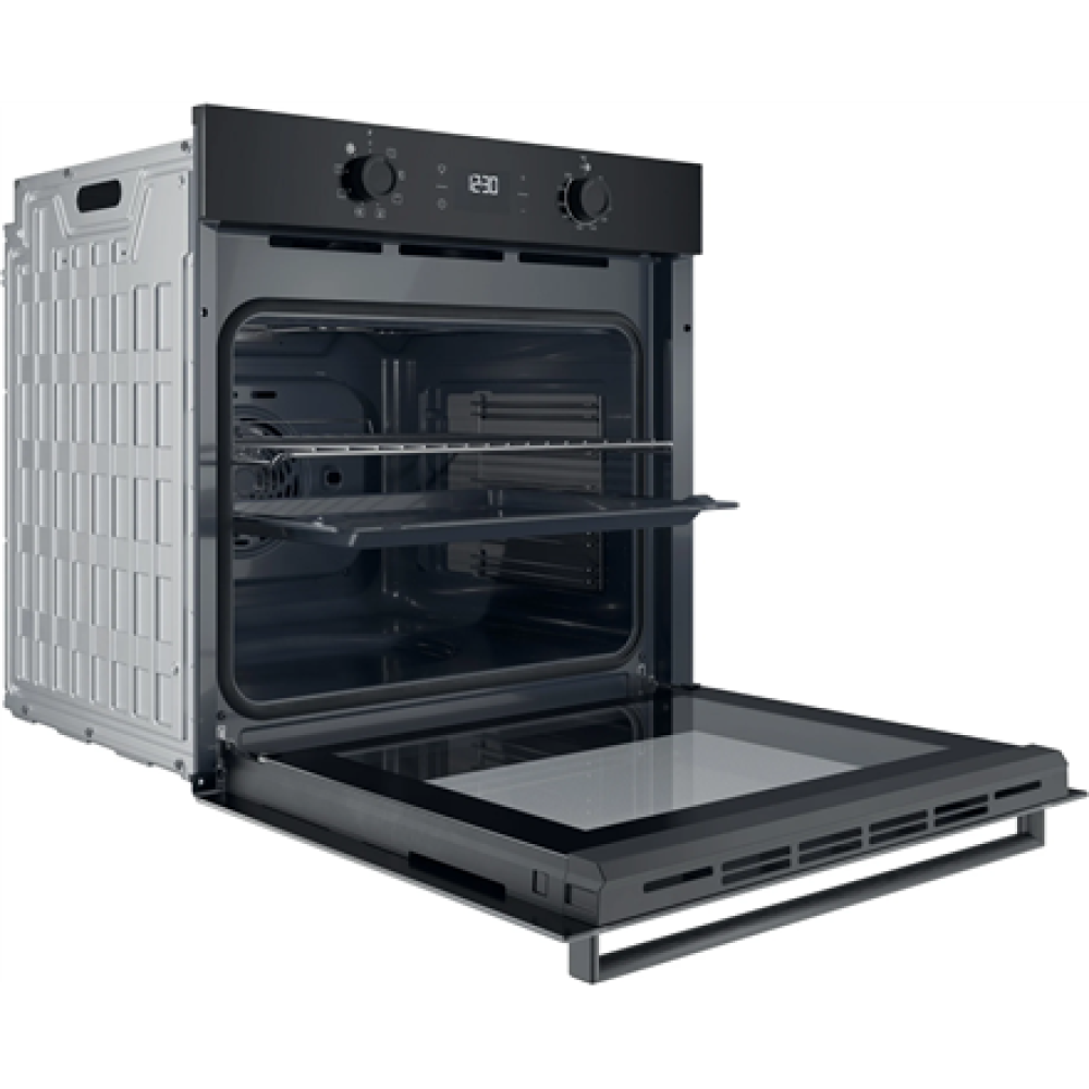 INDESIT Oven , IO K55C B , 71 L , Electric , Catalytic , Electronic , Height 59.5 cm , Width 59.5 cm , Black