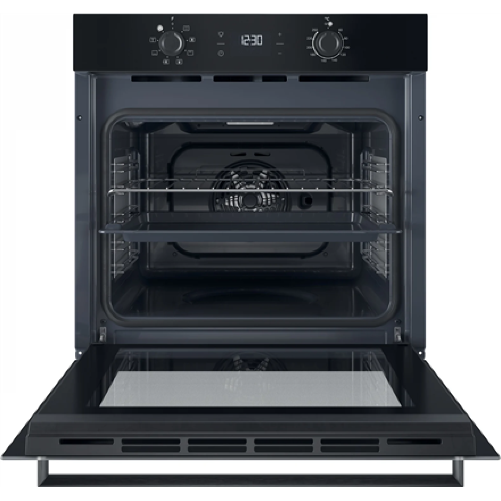 INDESIT Oven , IO K55C B , 71 L , Electric , Catalytic , Electronic , Height 59.5 cm , Width 59.5 cm , Black