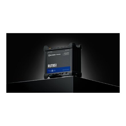 Teltonika , Industrial Cellular router , RUT951 , 802.11n , 10/100 Mbit/s , Ethernet LAN (RJ-45) ports 3 , Mesh Support No , MU-MiMO No , 2G/3G/4G , Antenna type 2 x SMA for LTE, 2 x RP-SMA
