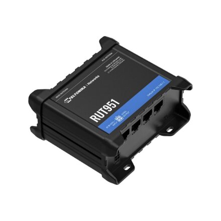 Teltonika , Industrial Cellular router , RUT951 , 802.11n , 10/100 Mbit/s , Ethernet LAN (RJ-45) ports 3 , Mesh Support No , MU-MiMO No , 2G/3G/4G , Antenna type 2 x SMA for LTE, 2 x RP-SMA