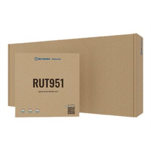 Teltonika , Industrial Cellular router , RUT951 , 802.11n , 10/100 Mbit/s , Ethernet LAN (RJ-45) ports 3 , Mesh Support No , MU-MiMO No , 2G/3G/4G , Antenna type 2 x SMA for LTE, 2 x RP-SMA