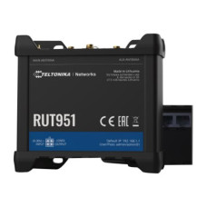 Teltonika , Industrial Cellular router , RUT951 , 802.11n , 10/100 Mbit/s , Ethernet LAN (RJ-45) ports 3 , Mesh Support No , MU-MiMO No , 2G/3G/4G , Antenna type 2 x SMA for LTE, 2 x RP-SMA Teltonika , Industrial Cellular router , RUT951 , 802.11n , 10/100 Mbit/s , Ethernet LAN (RJ-45) ports 3 , Mesh Support No , MU-MiMO No , 2G/3G/4G , Antenna type 2 x SMA for LTE, 2 x RP-SMA