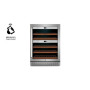 Caso , Wine cooler , WineChef Pro 40 , Energy efficiency class G , Showcase , Free standing , Bottles capacity Up to 40 bottles , Cooling type Compressor technology , Stainless steel/Black