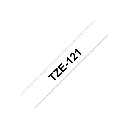 Brother , TZe-121 Laminated Tape , Black on Clear , TZe , 8 m , 9 cm