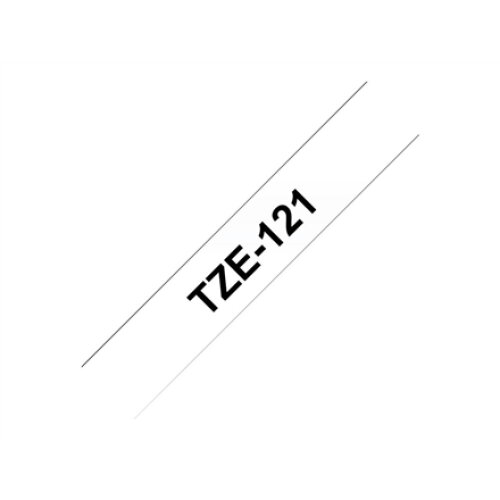 Brother , TZe-121 Laminated Tape , Black on Clear , TZe , 8 m , 9 cm