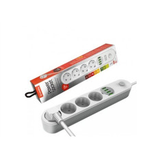 ColorWay , CW-CHE44W , Power socket, 4 EU sockets ColorWay , CW-CHE44W , Power socket, 4 EU sockets