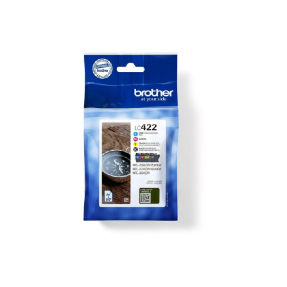 Brother LC422VAL , Ink Cartridge , Black, Cyan, Magenta, Yellow