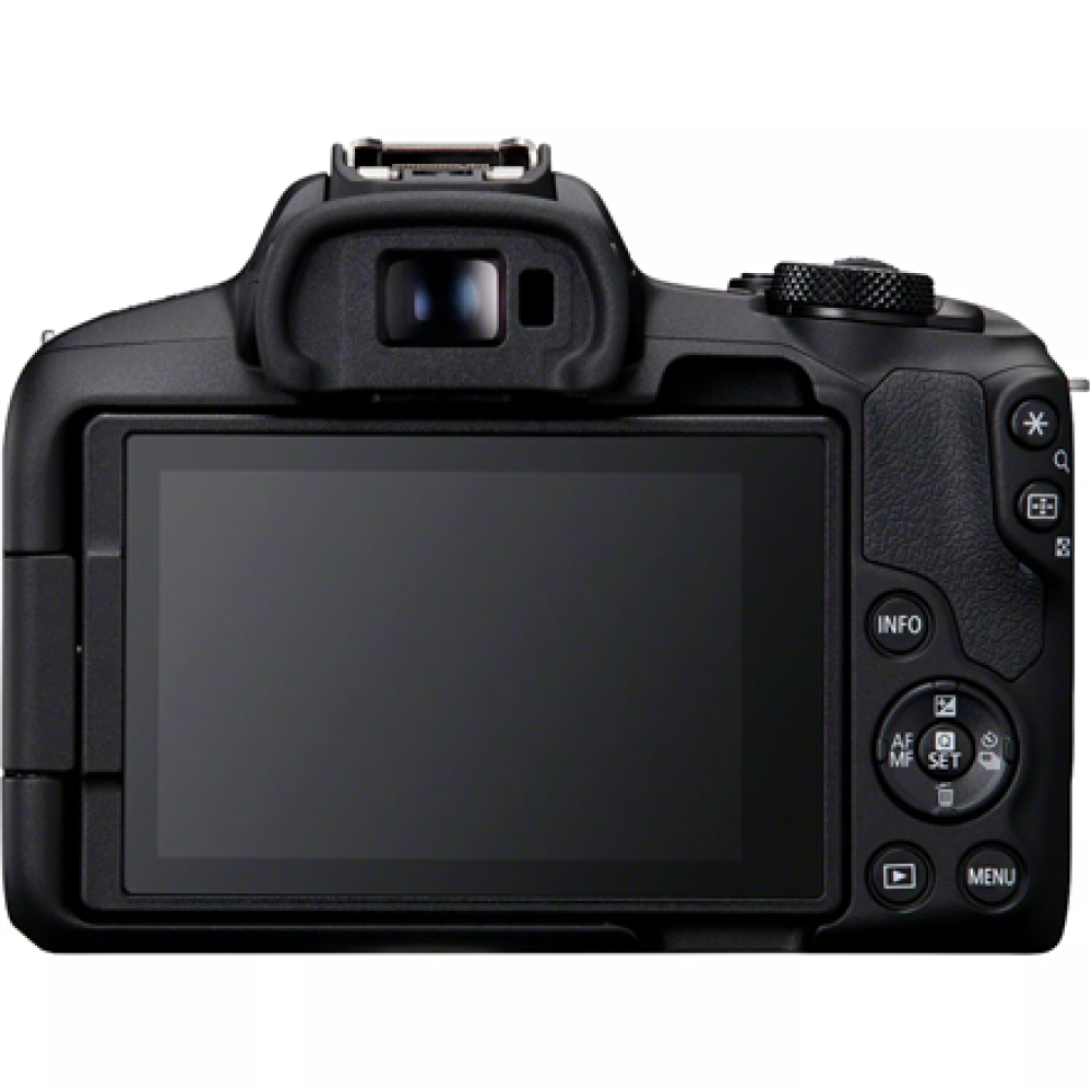 Canon , EOS R50 + RF-S 18-45mm F4.5-6.3 IS STM + RF-S 55-210mm F5-7.1 IS STM (SIP) , Megapixel 24.2 MP , Image stabilizer , ISO sensitivity (max) 32000 , Display diagonal 2.95 , Wi-Fi , Video recording , Automatic, manual , CMOS , Black