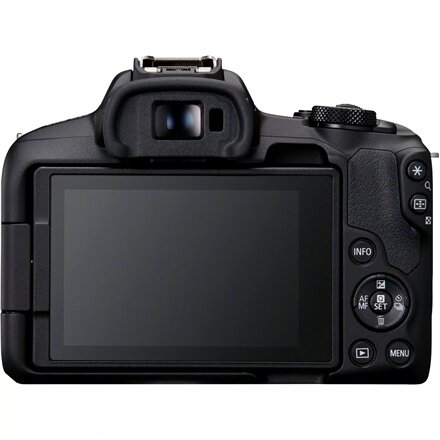 Canon , EOS R50 + RF-S 18-45mm F4.5-6.3 IS STM + RF-S 55-210mm F5-7.1 IS STM (SIP) , Megapixel 24.2 MP , Image stabilizer , ISO sensitivity (max) 32000 , Display diagonal 2.95 , Wi-Fi , Video recording , Automatic, manual , CMOS , Black