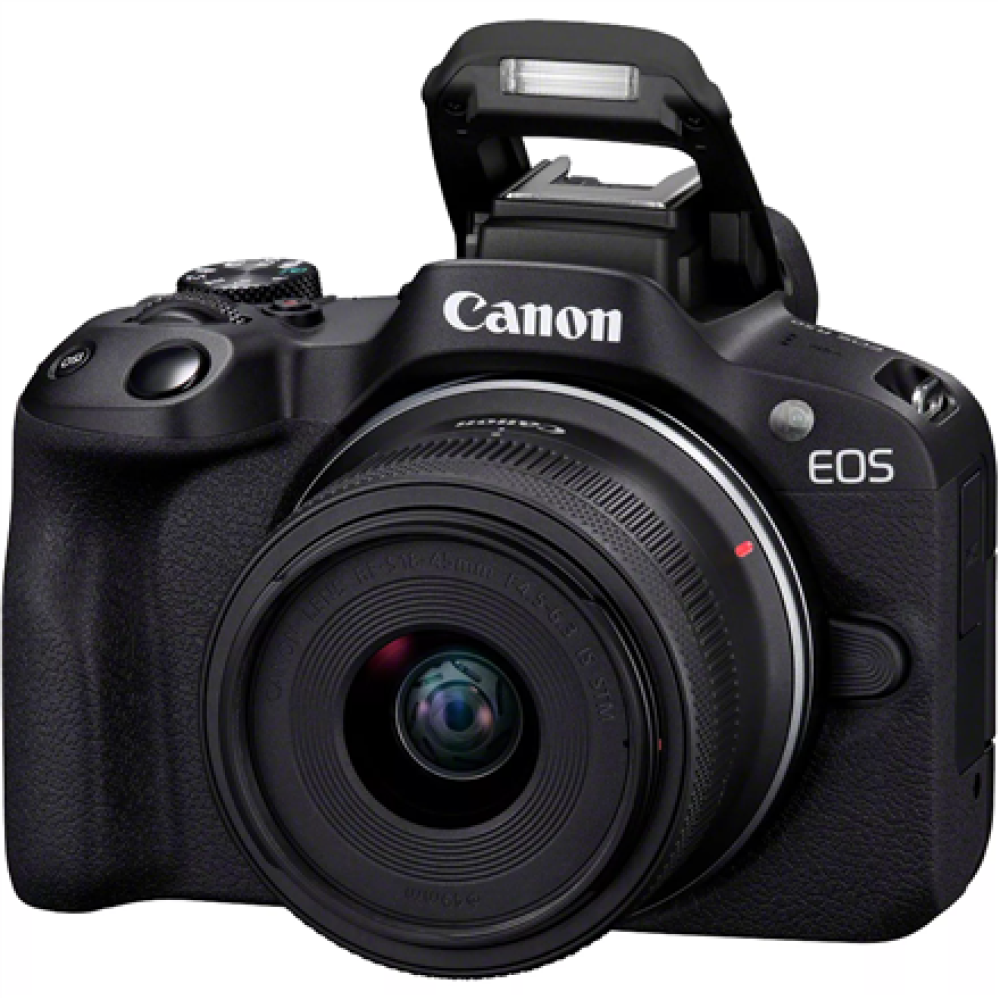 Canon , EOS R50 + RF-S 18-45mm F4.5-6.3 IS STM + RF-S 55-210mm F5-7.1 IS STM (SIP) , Megapixel 24.2 MP , Image stabilizer , ISO sensitivity (max) 32000 , Display diagonal 2.95 , Wi-Fi , Video recording , Automatic, manual , CMOS , Black