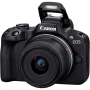 Canon , EOS R50 + RF-S 18-45mm F4.5-6.3 IS STM + RF-S 55-210mm F5-7.1 IS STM (SIP) , Megapixel 24.2 MP , Image stabilizer , ISO sensitivity (max) 32000 , Display diagonal 2.95 , Wi-Fi , Video recording , Automatic, manual , CMOS , Black