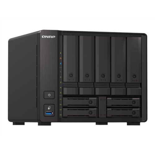 QNAP , 9-Bay QuTS hero NAS , TS-H973AX-8G , Up to 9 HDD/SSD Hot-Swap , AMD Ryzen , Ryzen V1500B Quad-Core , Processor frequency 2.2 GHz , 8 GB , DDR4