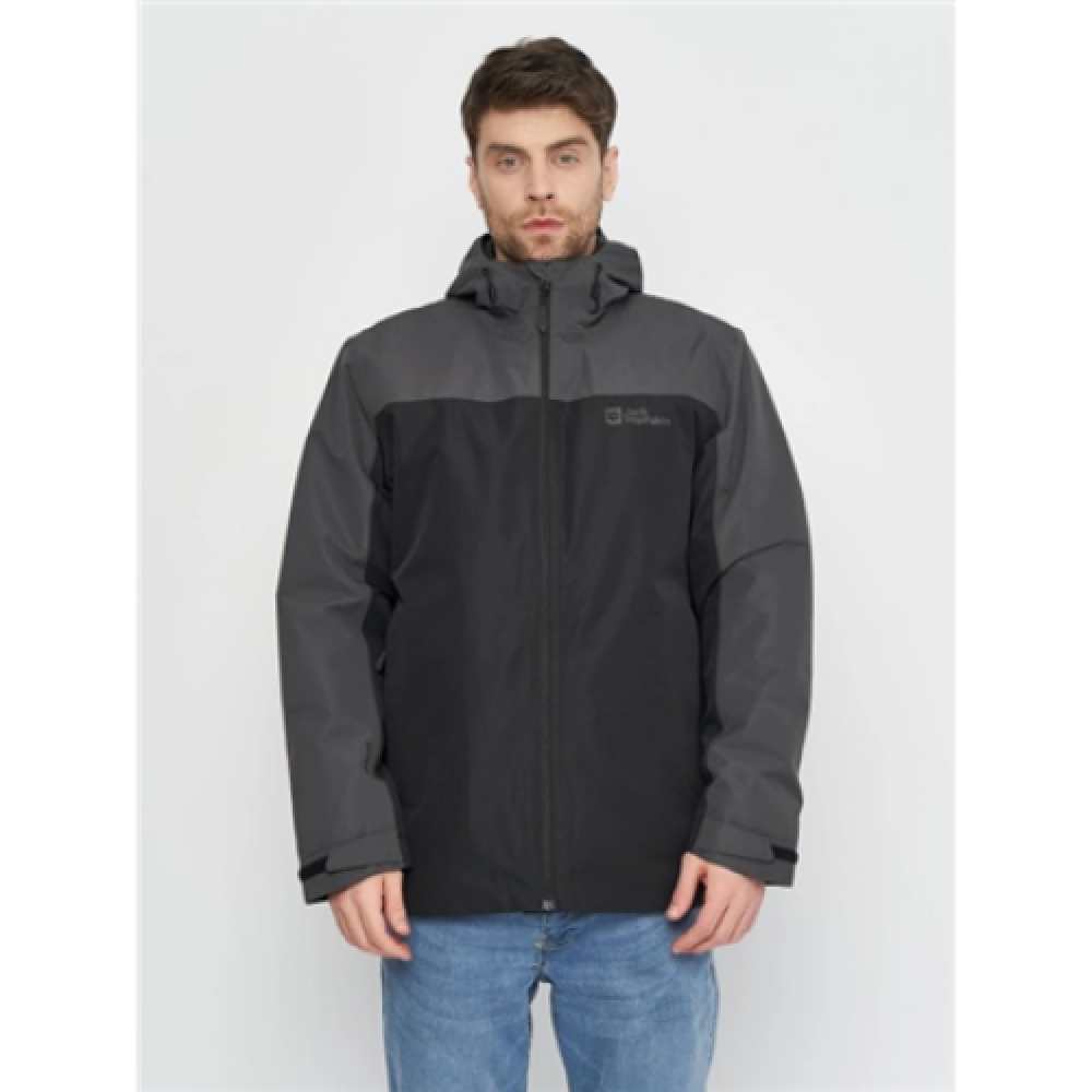 Jack Wolfskin Mens jacket Wolfskin Taubenberg 3In1 Size L Black