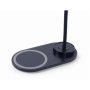 Gembird TA-WPC10-LED-01 Desk lamp with wireless charger, Black , Cold white, warm white, natural 2893-7072 K , Phone or tablet with built-in Qi wireless charging