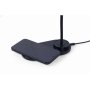 Gembird TA-WPC10-LED-01 Desk lamp with wireless charger, Black , Cold white, warm white, natural 2893-7072 K , Phone or tablet with built-in Qi wireless charging
