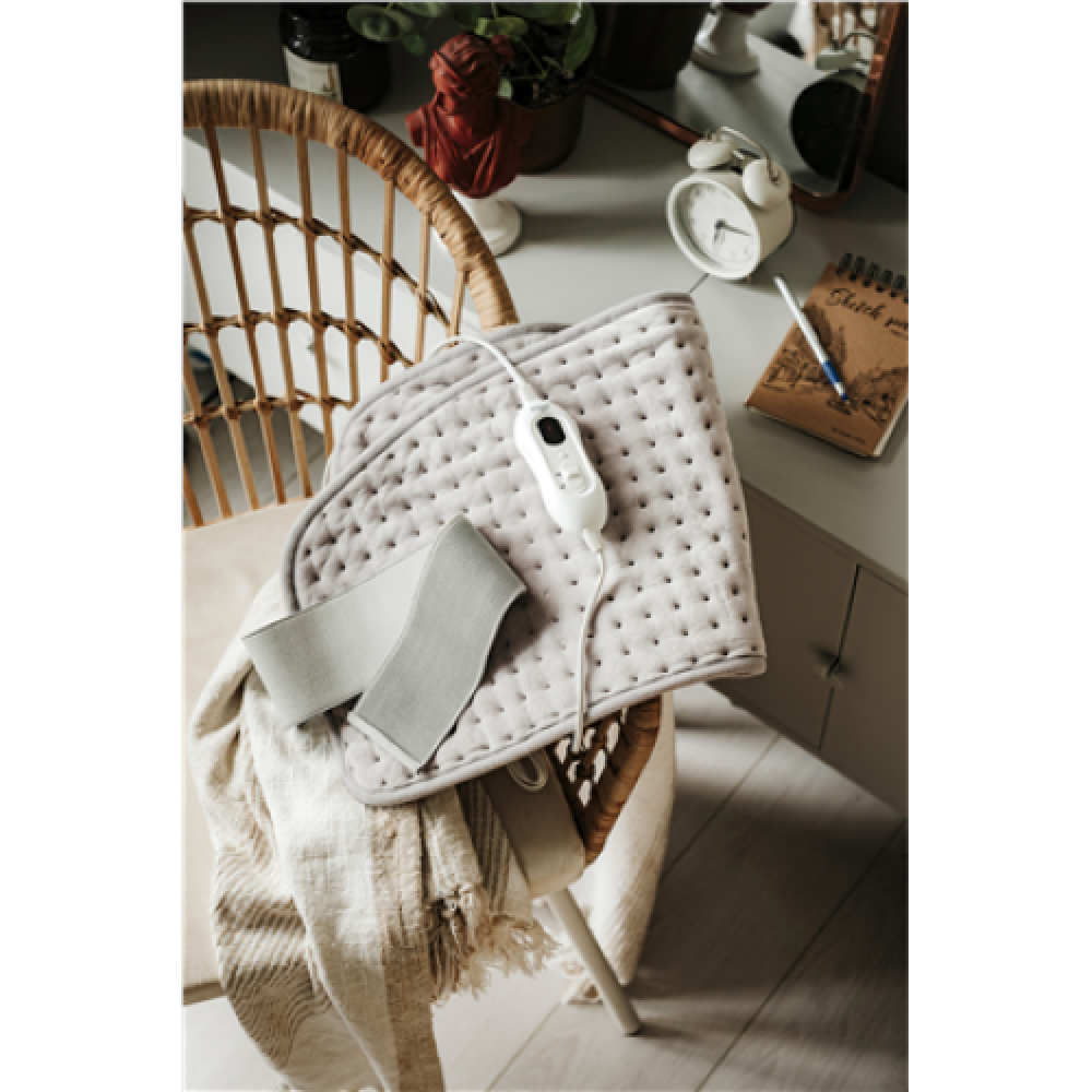 Adler , Heating belt on he loins , AD 7437 , Number of heating levels 4 , Number of persons 1 , Remote control , 100 W , Light Grey