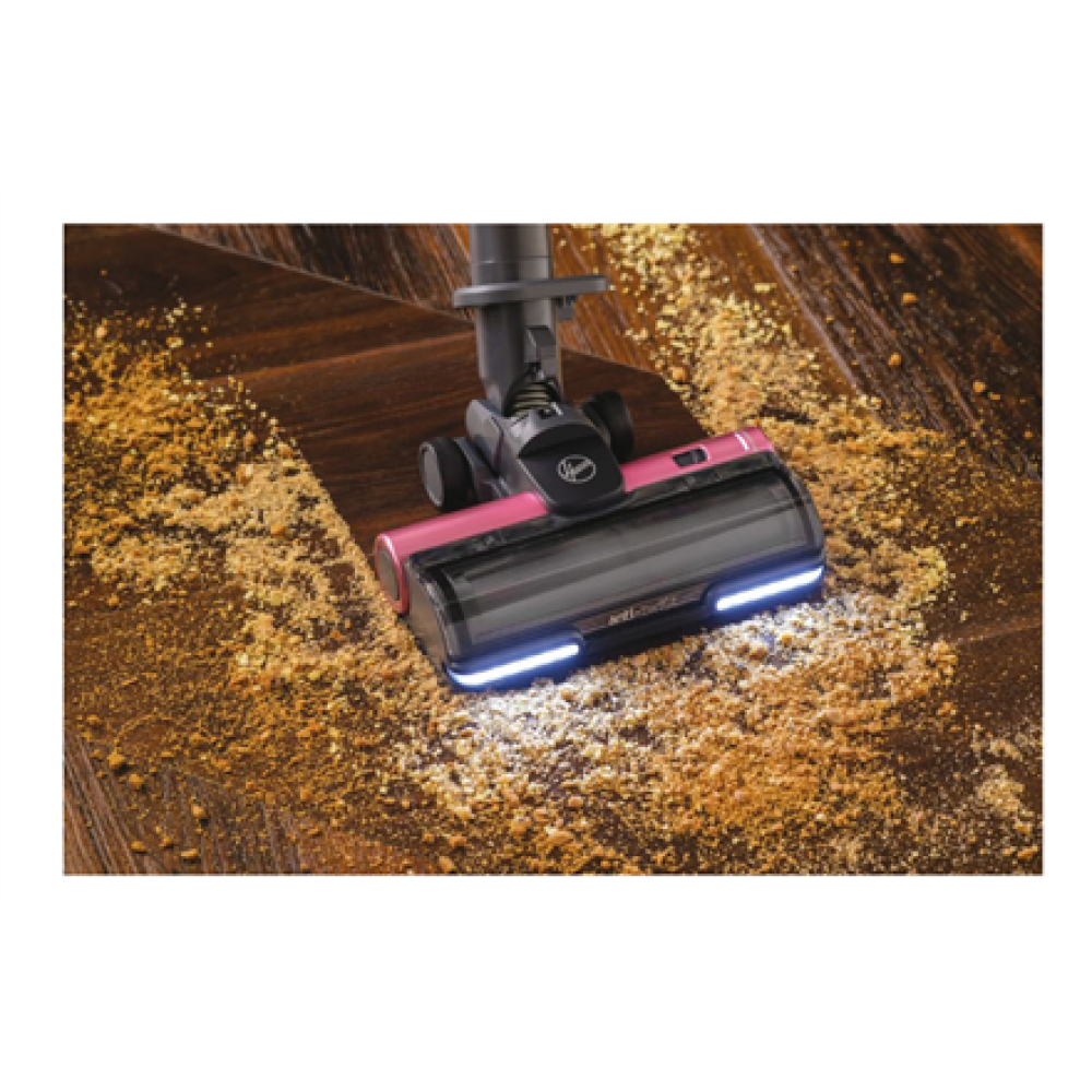 Hoover , Vacuum Cleaner , HF920H 011 , Cordless operating , 350 W , 21.6 V , Operating time (max) 30 min , Rose Pink , Warranty 24 month(s)
