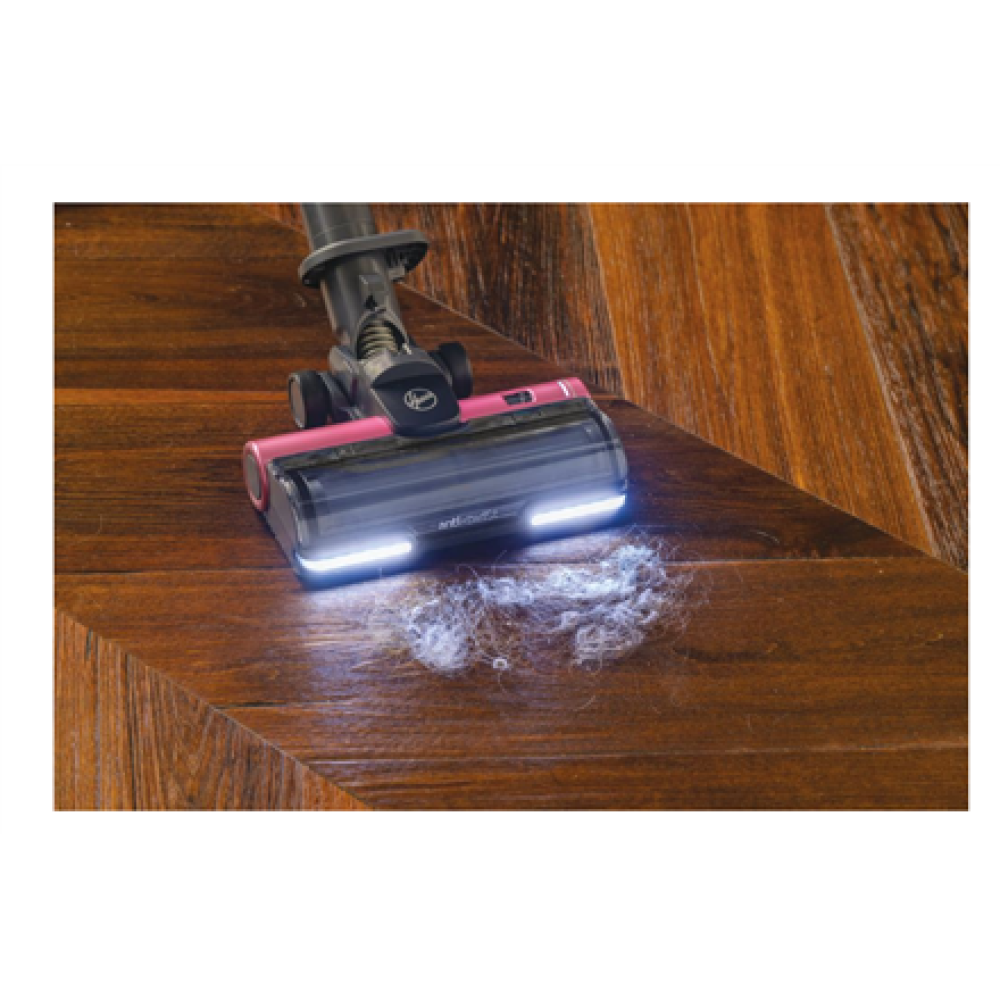 Hoover , Vacuum Cleaner , HF920H 011 , Cordless operating , 350 W , 21.6 V , Operating time (max) 30 min , Rose Pink , Warranty 24 month(s)