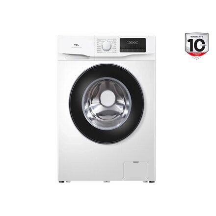 TCL , Washing machine , FF0610WB0 , Energy efficiency class B , Front loading , Washing capacity 6 kg , 1000 RPM , Depth 45 cm , Width 60 cm , LED , Steam function , White