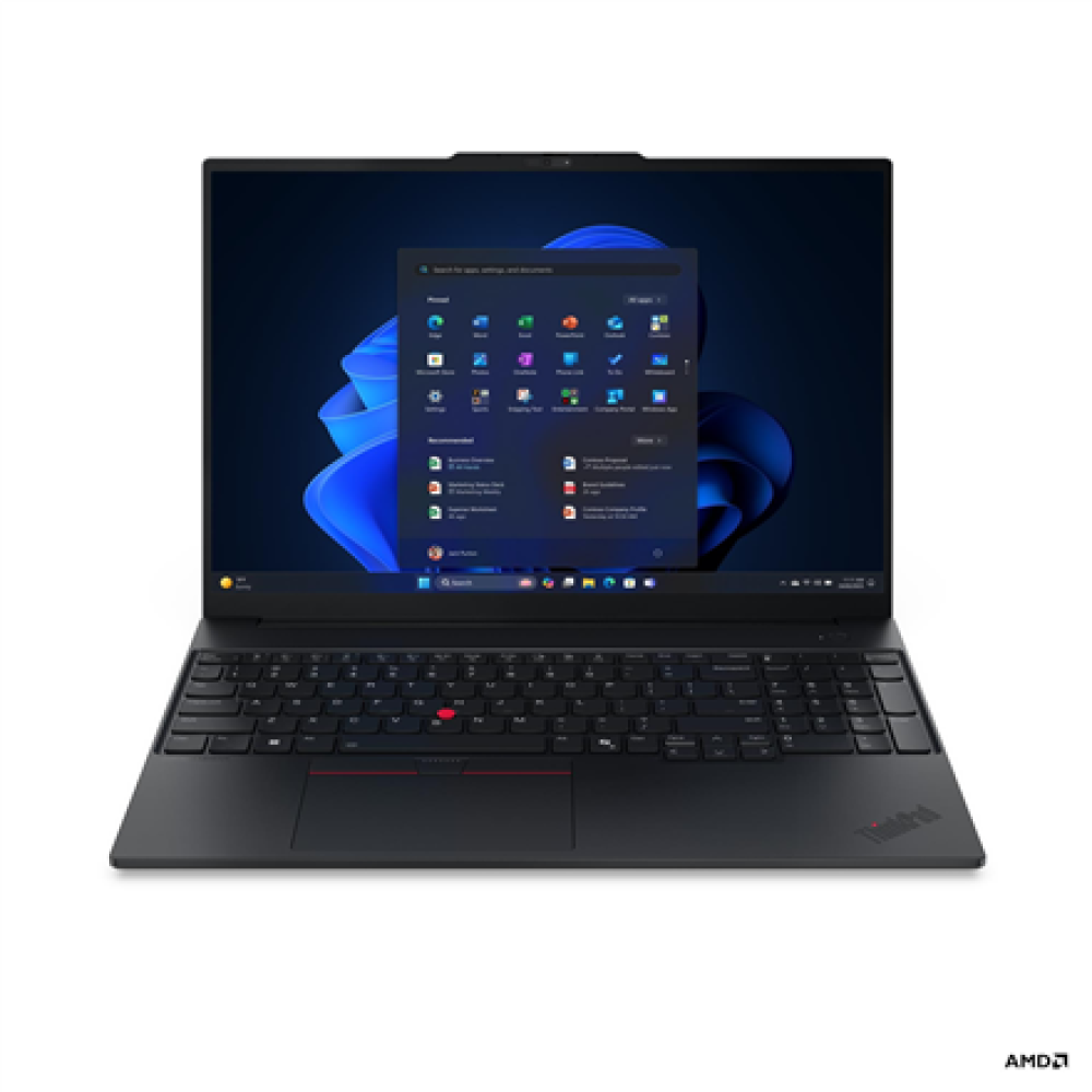 Lenovo ThinkPad E16 G3 AMD , Black , 16 , IPS , WUXGA , 1920 x 1200 pixels , Anti-glare , AMD Ryzen 7 , 250 , 32 GB , SO-DIMM DDR5 , Solid-state drive capacity 512 GB , AMD Radeon 780M Graphics , Windows 11 Pro , 802.11ax , Bluetooth version 5.3 , Keyboar