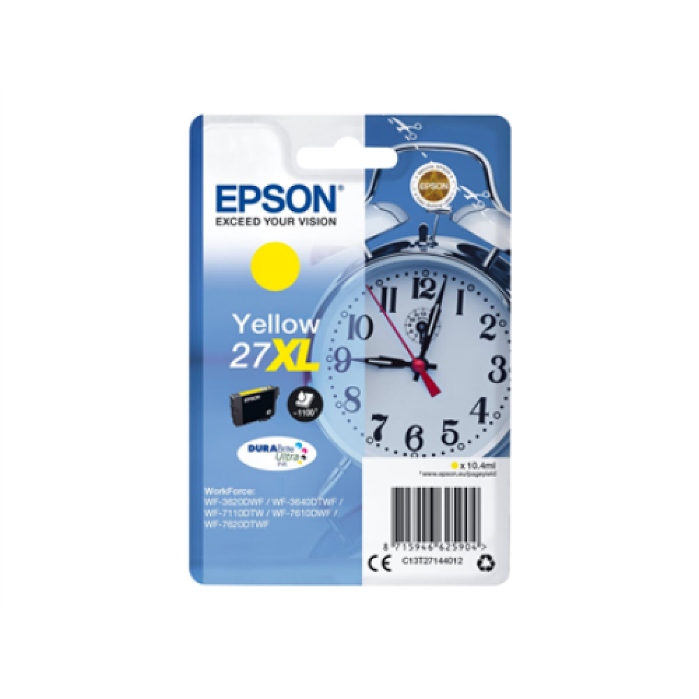 Epson T2714 , 27XL , Ink cartridge , Yellow