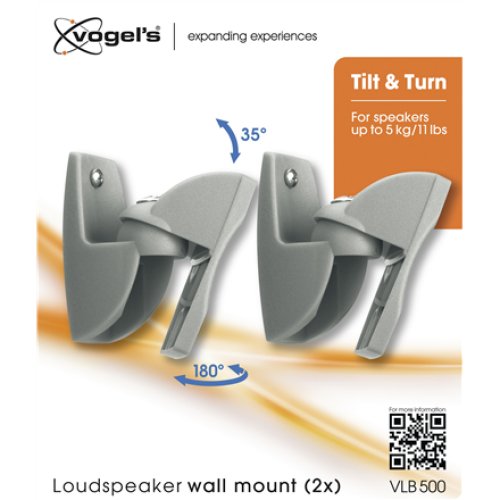 Vogels , Loundspeaker Mount , VLB500 2 pcs. , Turn, Tilt , Maximum weight (capacity) 5 kg , Black