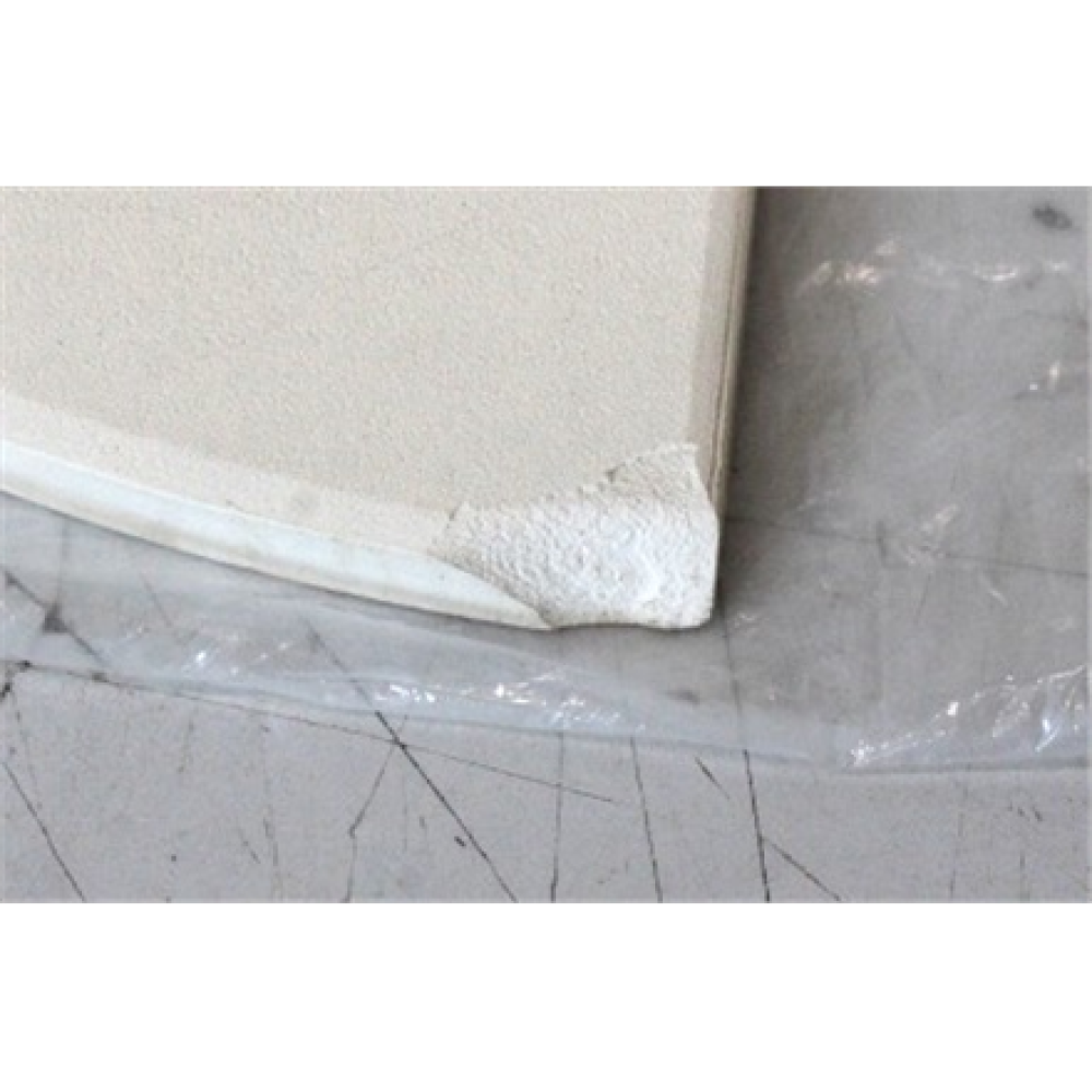 SALE OUT. TunaBone , Half moon pizza stone, 190 mm for Kamado 23/24inch , CHIPPED CORNER