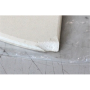 SALE OUT. TunaBone , Half moon pizza stone, 190 mm for Kamado 23/24inch , CHIPPED CORNER