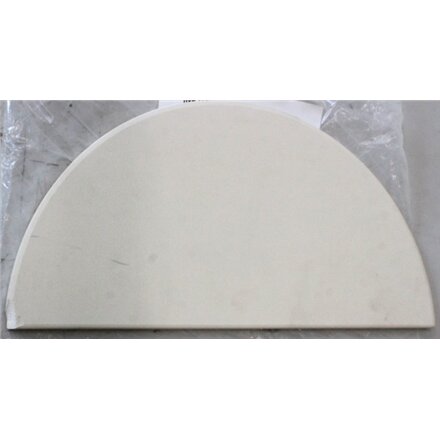 SALE OUT. TunaBone , Half moon pizza stone, 190 mm for Kamado 23/24inch , CHIPPED CORNER