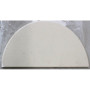 SALE OUT. TunaBone , Half moon pizza stone, 190 mm for Kamado 23/24inch , CHIPPED CORNER