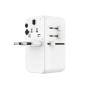 Fixed , Voyager 85W travel adapter for EU, UK and USA/AUS, with 4xUSB-C and 1xUSB output , Adapter