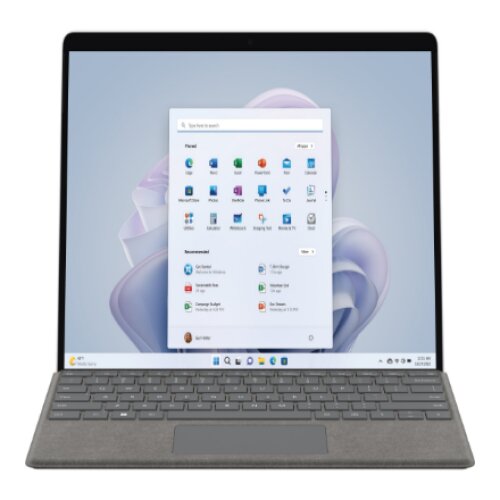 Microsoft , PRO9 , Platinum , 13 , Touchscreen , 2880 x 1920 pixels , Intel Core i7 , i7-1255U , 16 GB , LPDDR5 , Solid-state drive capacity 256 GB , Intel Iris Xe Graphics , Windows 11 Home , 802.11ax , Bluetooth version 5.1