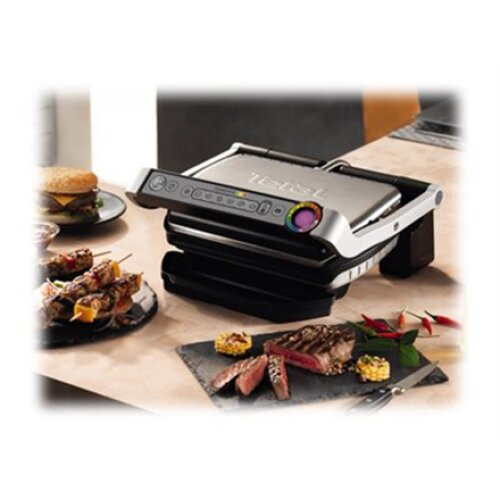 TEFAL , OptiGrill+ , GC712834 , Contact grill , 2000 W , Black