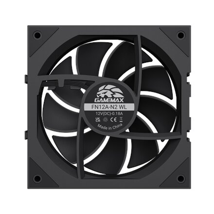 Gamemax FN12A-N2 WL , Case fan , Black